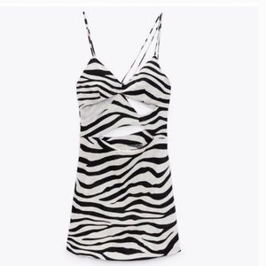 Zebra print dress Zara